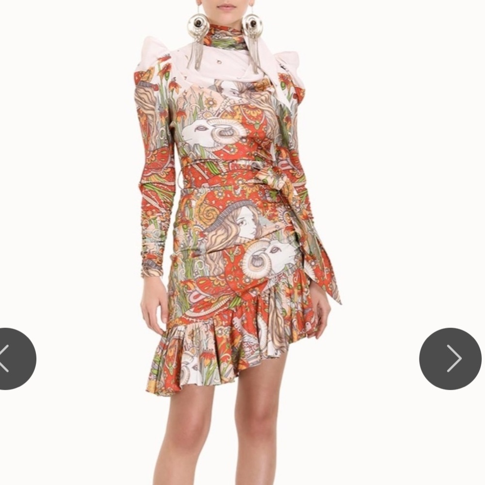 NWT Zimmermann KALEIDOSCOPE WRAP TIE SKIRT